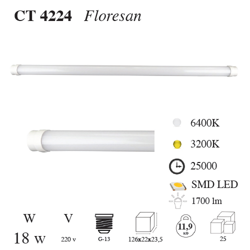 18W LED FLORESAN