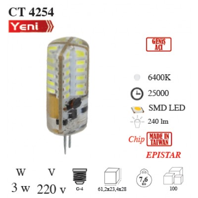 3W 220V GENİŞ AÇI