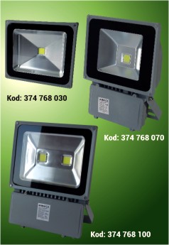 10W KARE/GRİ COB LED PROJEKTÖR 3500/6500K 