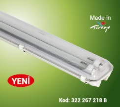 2x18W 120cm LED TÜP AMPULLÜ PLUS PC ETANJ ARMATÜR 